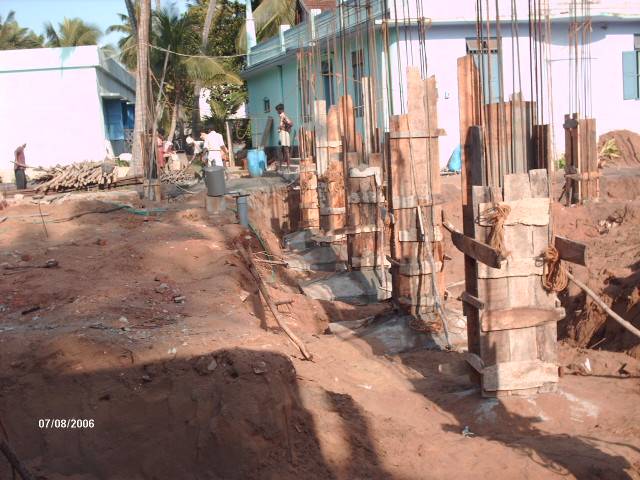 Kulathupalli Foundation Pillar Work