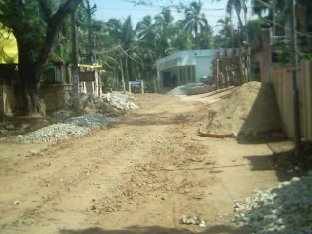 Thengapattanam road construction works 2006